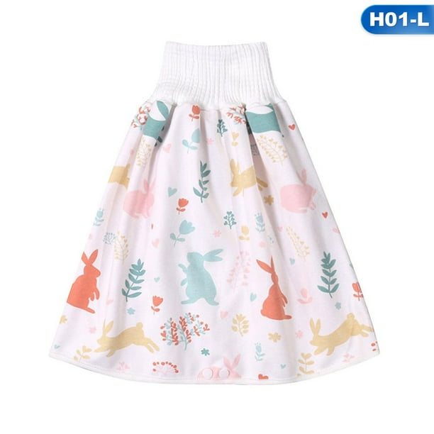 XinXiang Comfy Childrens Diaper Skirt Shorts 2 in 1 Waterproof Leak-Proof Washable Baby Kid Diaper Skirt Pants